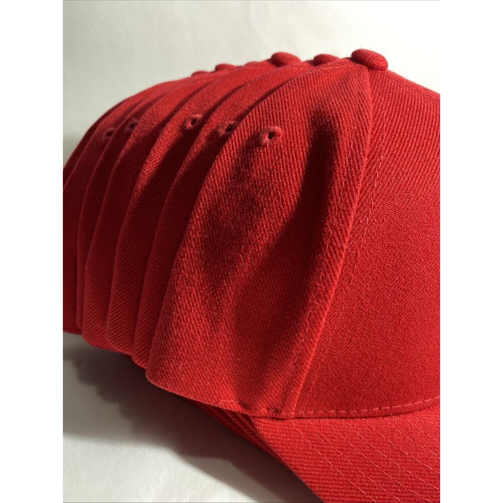 Decky Mens Baseball Hat Cap Basic Solid Red With … - image 4